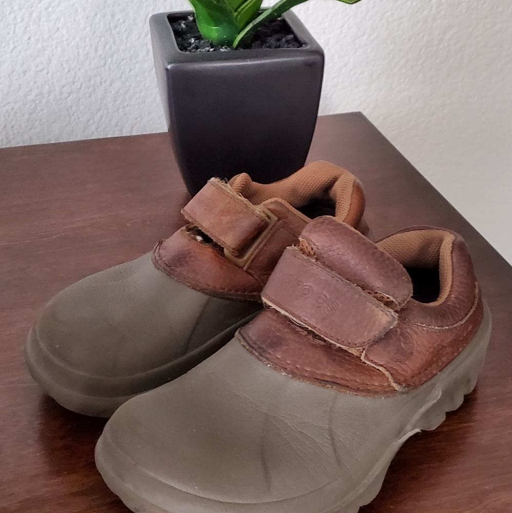 Leather Boys Crocs
